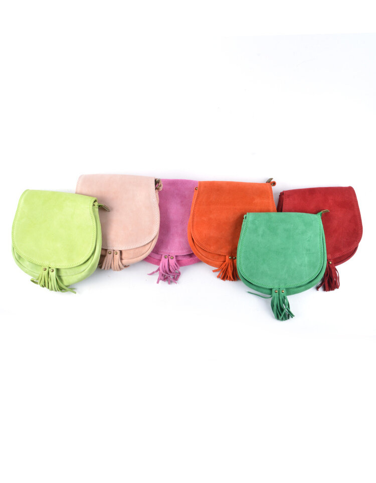 Kleine Wildleder-Schultertasche | 552507
