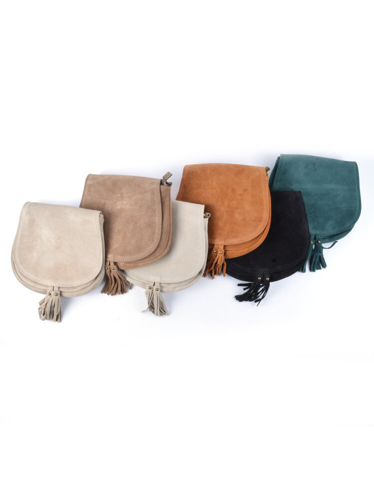 Kleine Wildleder-Schultertasche | 552507