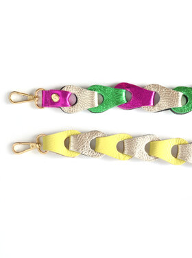 Bagstrap braided metallic XL Summer colors  | 5590902