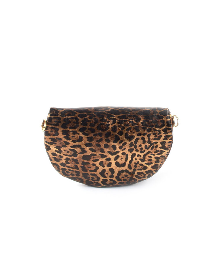 Leather panther waistbag  | metallic | 552953