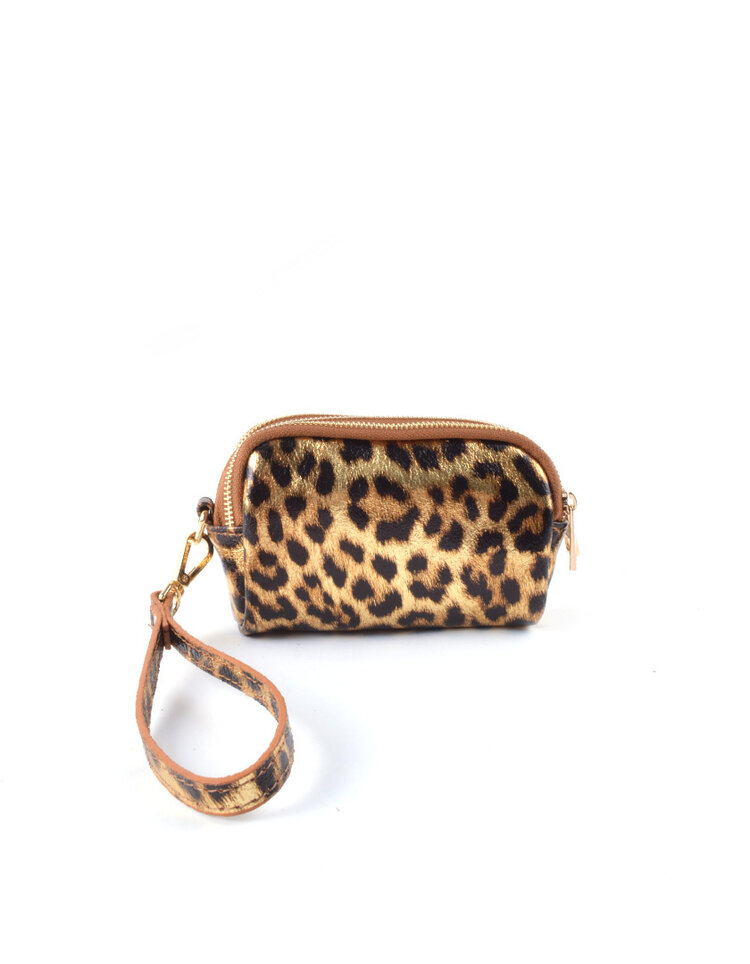 Lederen panter portemonnee | 2312