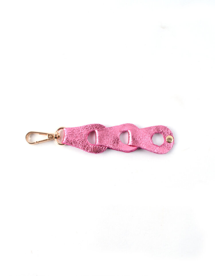 Geflochtener Leder-Taschenanhänger | 2311