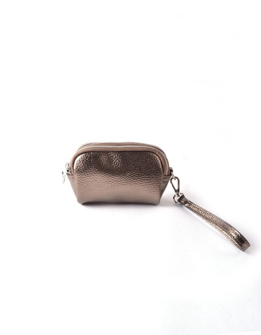 Lederen metallic portemonnee | 2316, foto 4 van 4