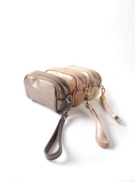 Leather metallic wallet | 2316