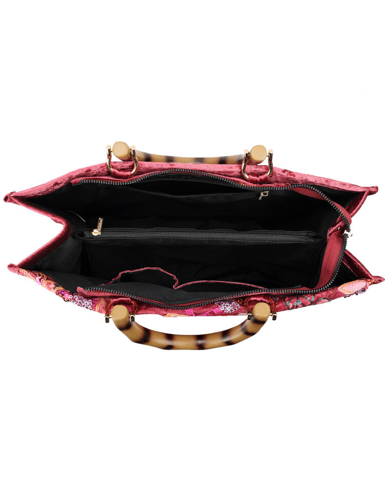 Kunstleder-Paillettenhandtasche | 80138