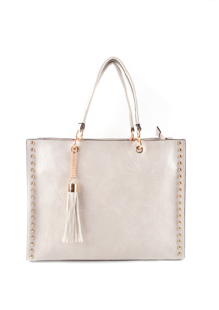 Kunstlederen handtas met binnentas | 30068