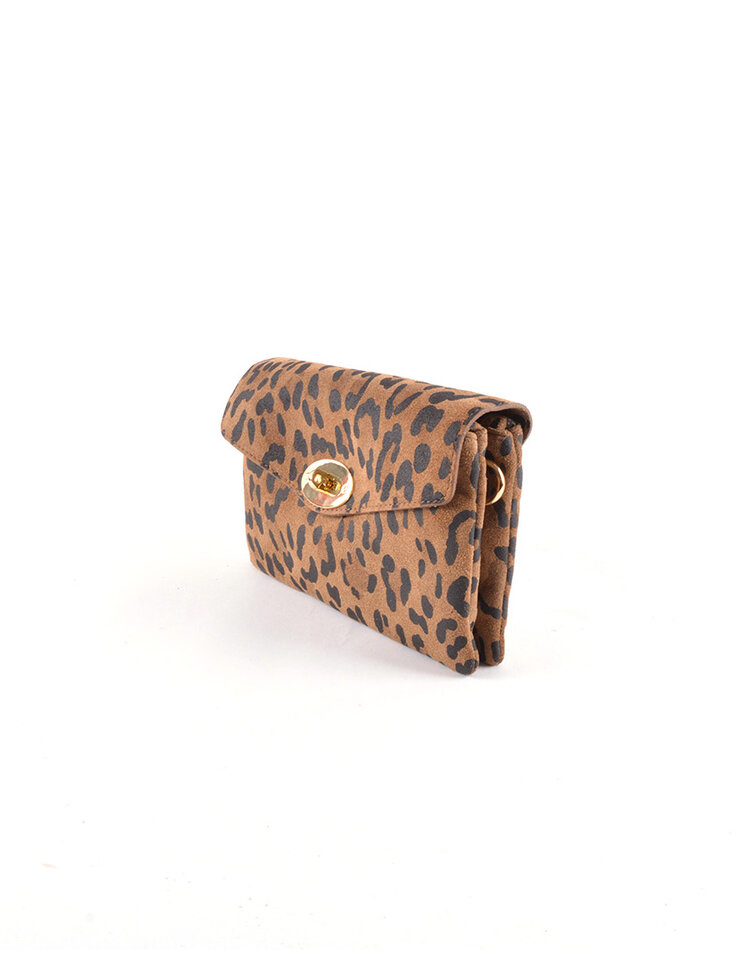 Nubuck schoudertas | Panter | 5529760