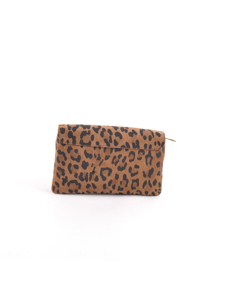 Nubuck schoudertas | Panter | 5529760