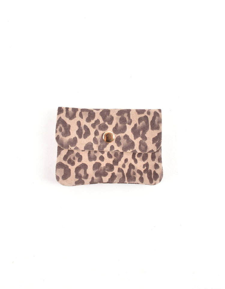 Nubuk-Geldbörse | 559091 Leopard Matt