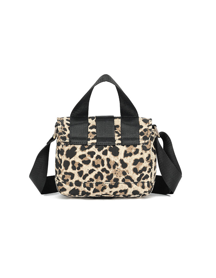 Kunstleder-Schultertasche | Leopard | 80153