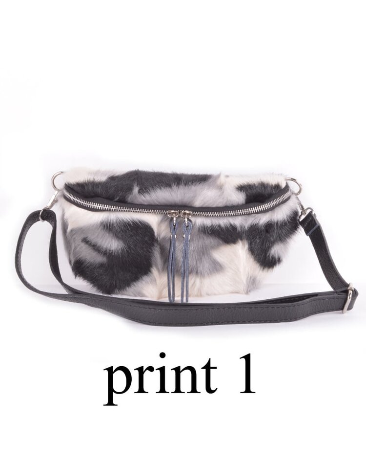 Leder-Gürteltasche | Fell | 552866