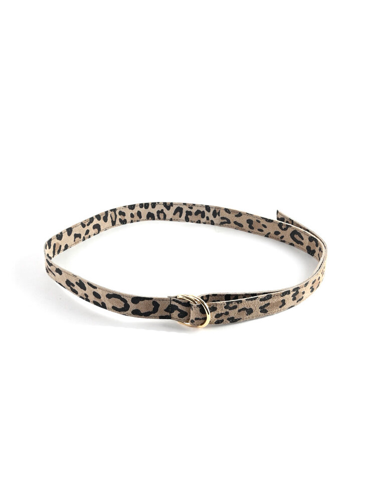 Giuliano Leather  Nubuk-Gürtel | Leopard | 559129
