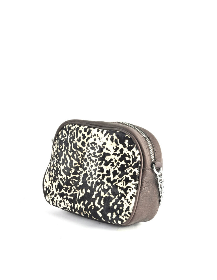 Giuliano Leather  Kleine Leder-Schultertasche | Leopard | 552932
