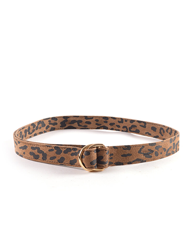 Giuliano Leather  Nubuk-Gürtel | Leopard | 559129