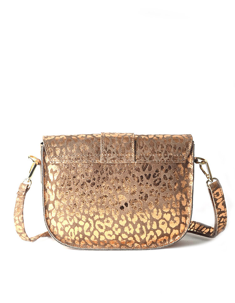 Giuliano Leather  Nubuck Shoulderbag | Metallic | 552968