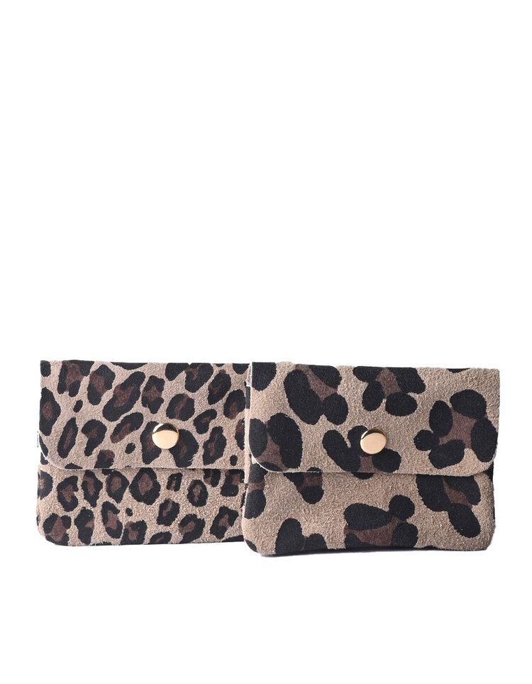 Giuliano Leather  Nubuck portemonnee | 559091 Panter
