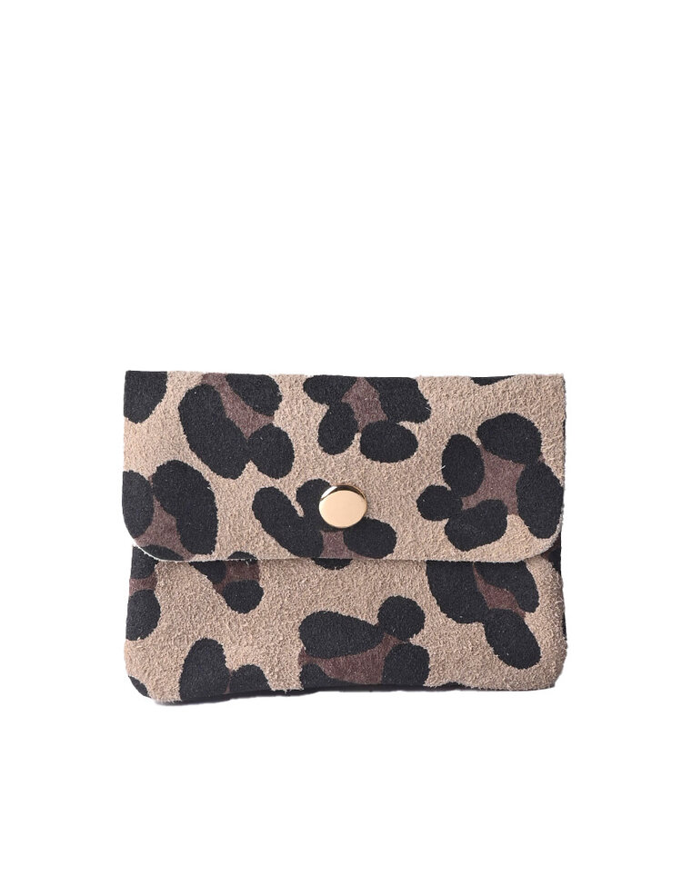 Giuliano Leather  Nubuck portemonnee | 559091 Panter