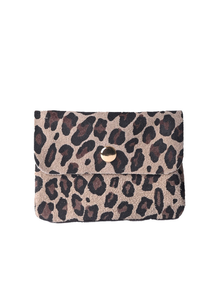 Giuliano Leather  Nubuck portemonnee | 559091 Panter