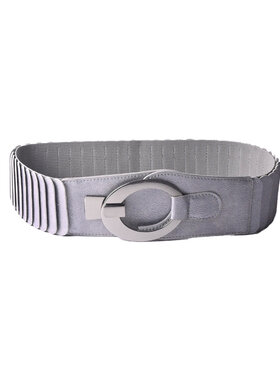 Giuliano Artificial Leather Belt - Buckle | Metallic | 400097