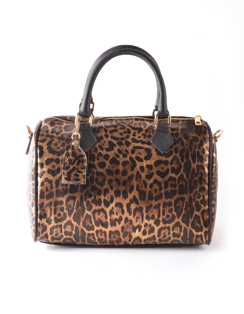 Giuliano Leather Lederen Bowlingtas | Metallic Panter| 5528682, foto 2 van 4