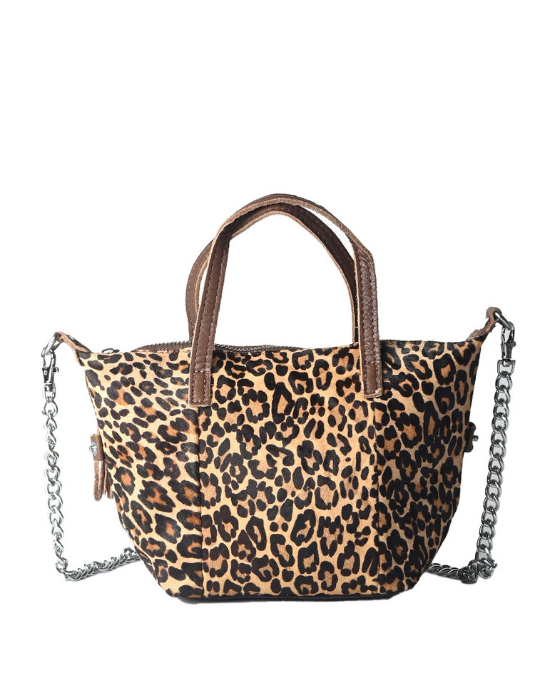 Giuliano Leather  Leder-Handtasche | Leopard | 552989