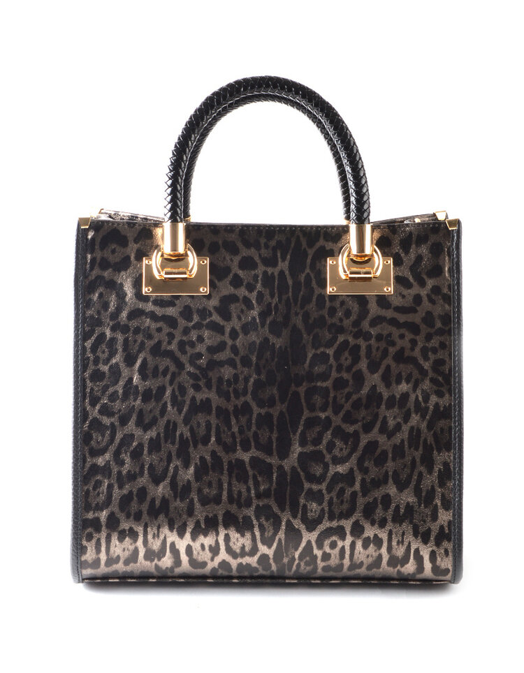 Giuliano Leather  Lederen Handtas | Metallic  Panter| 552992