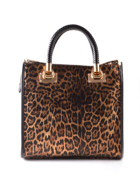 Giuliano Leather  Leder-Handtasche | Metallic Leopard | 552992