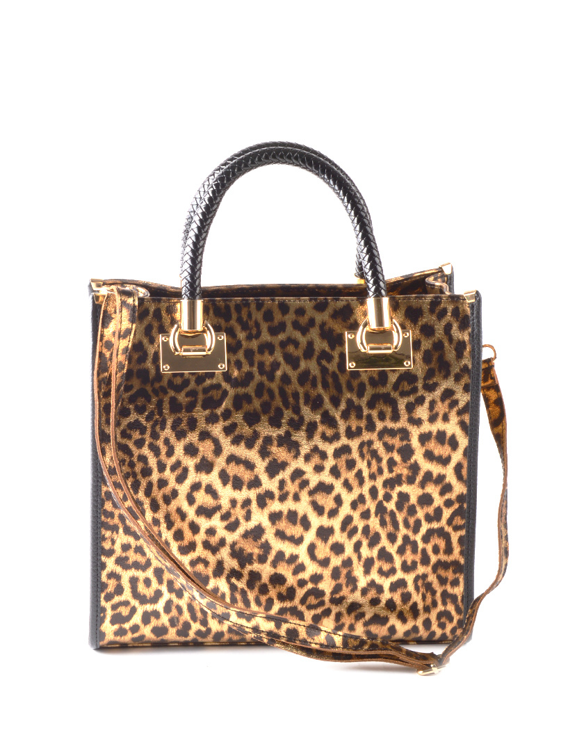Giuliano Leather Lederen Handtas | Metallic Panter| 552992, foto 2 van 5
