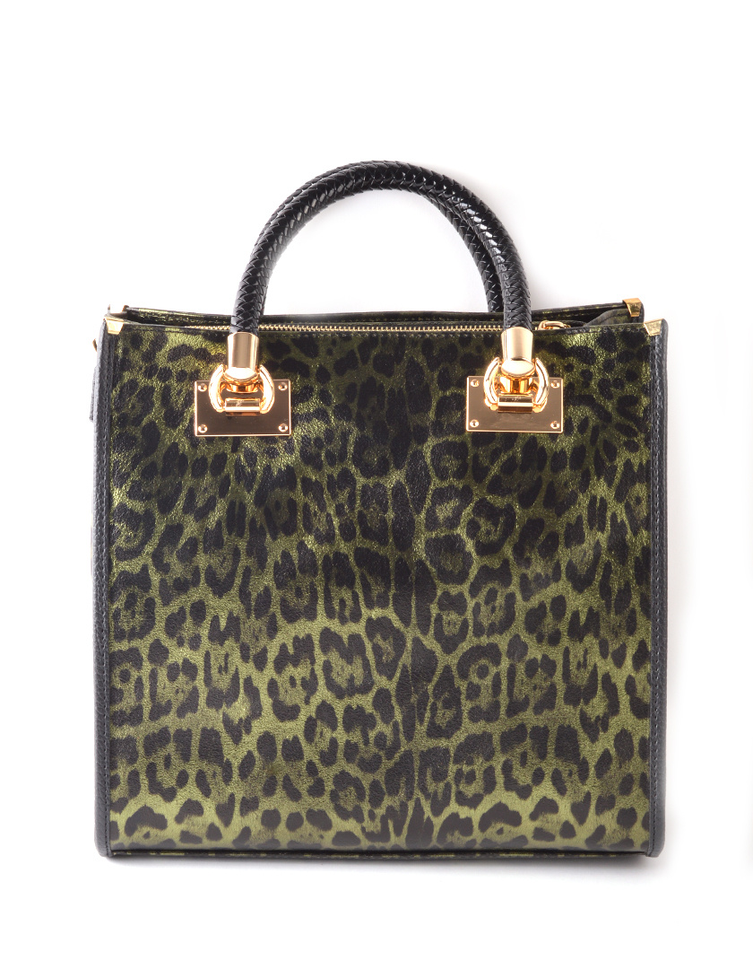 Giuliano Leather Lederen Handtas | Metallic Panter| 552992, foto 4 van 5