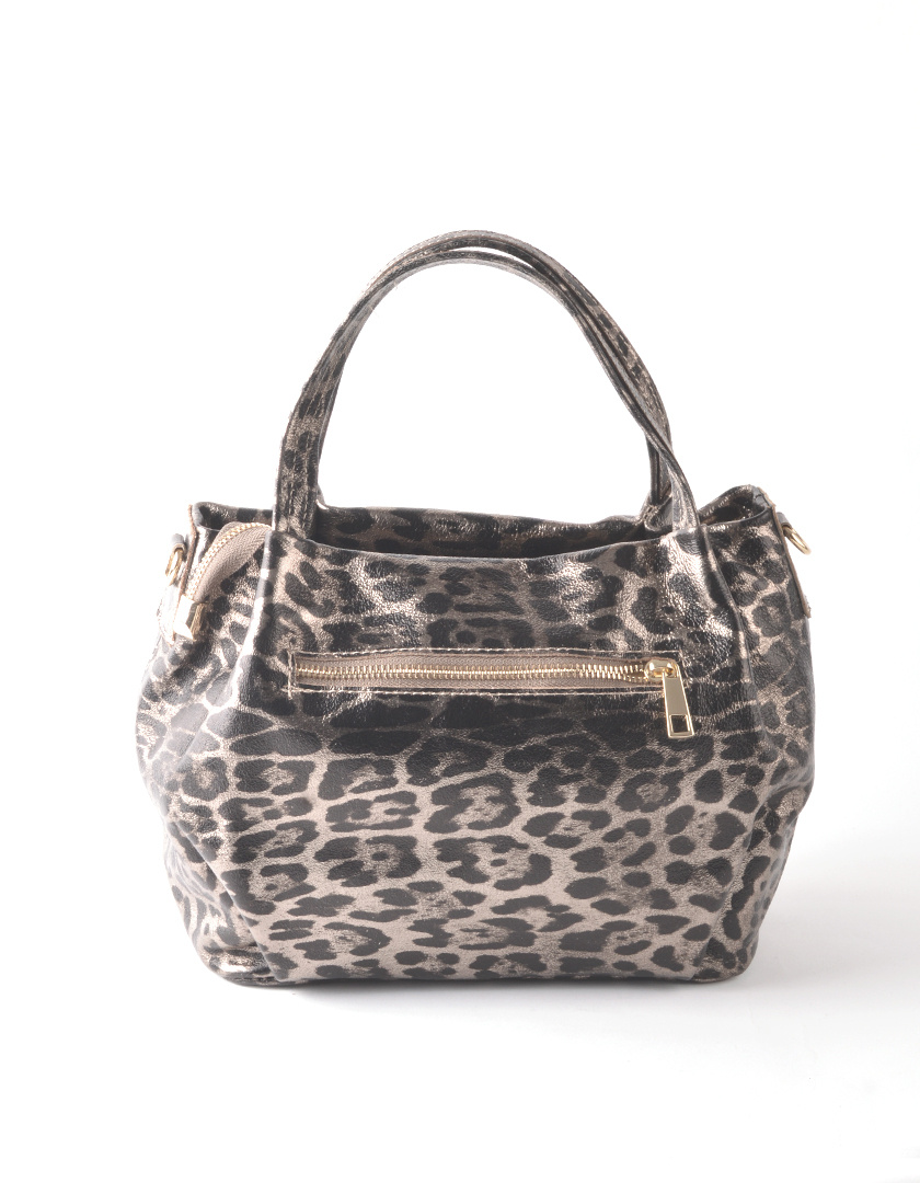 Giuliano Leather Lederen Handtas | Metallic Panter | 552991, foto 3 van 4