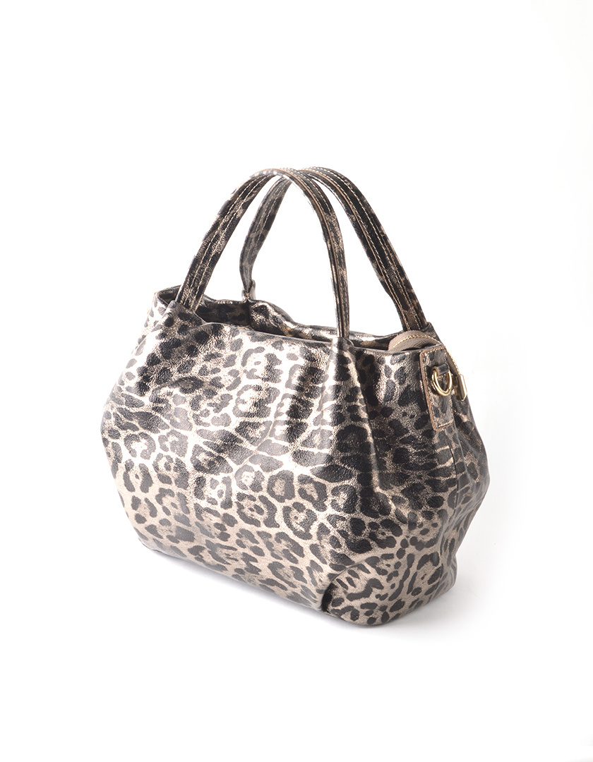 Giuliano Leather Lederen Handtas | Metallic Panter | 552991, foto 4 van 4