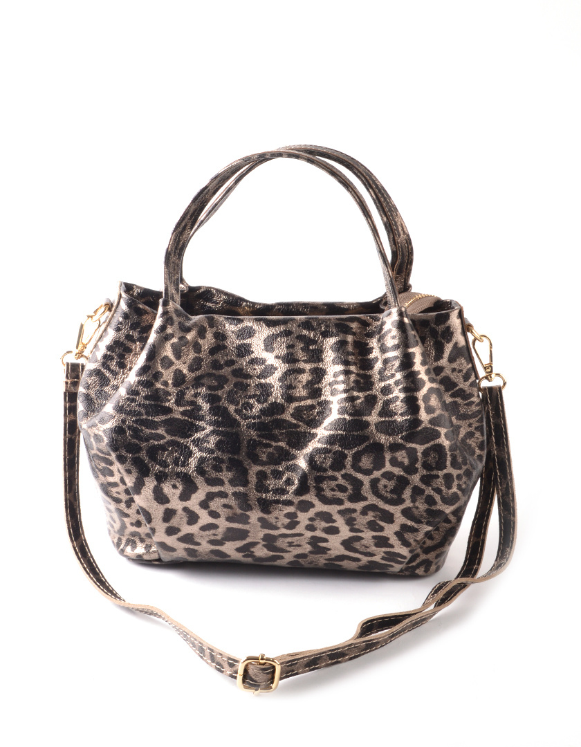 Giuliano Leather Lederen Handtas | Metallic Panter | 552991, foto 2 van 4