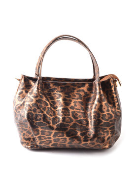 Giuliano Leather  Leather Handbag | Metallic  Panther | 552991
