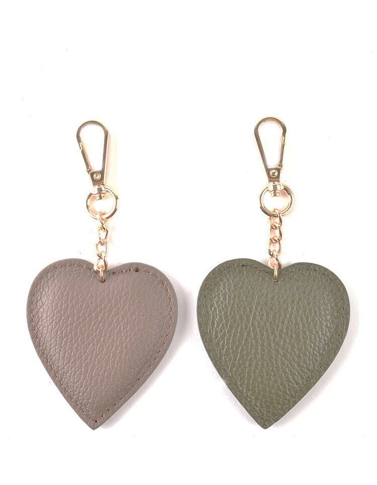 Keyring | Heart | Leather Gold XL | 2308