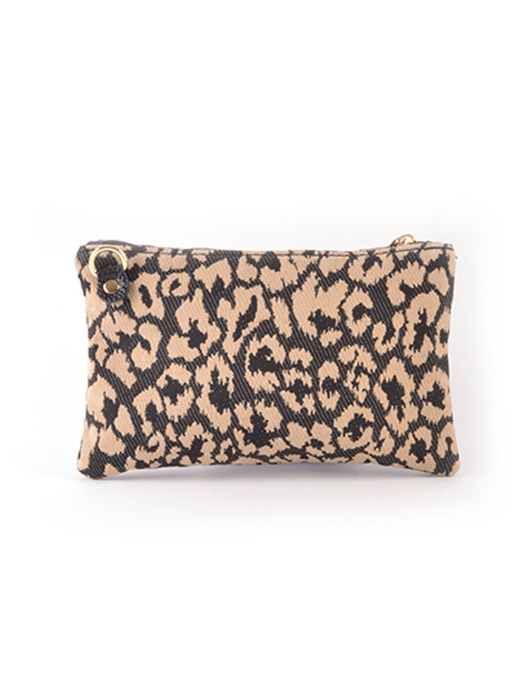 Giuliano Leather  Leder-Schultertasche | Leopard | 552996