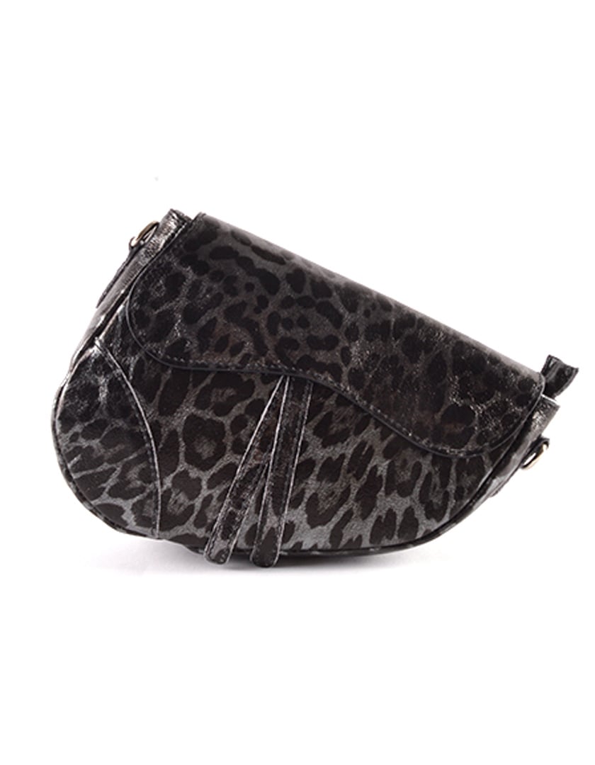 Giuliano Leather Nubuck schoudertas | Panter | 5525263