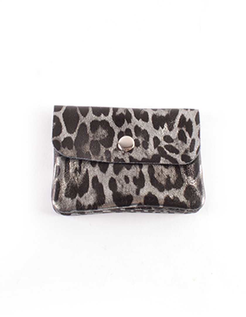 Lederen portemonnee metallic | 559091 panter