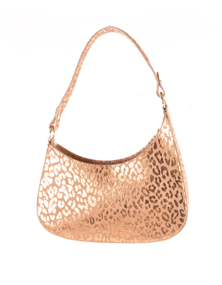 Giuliano Leather  Nubuk-Schultertasche Leopard | 552321