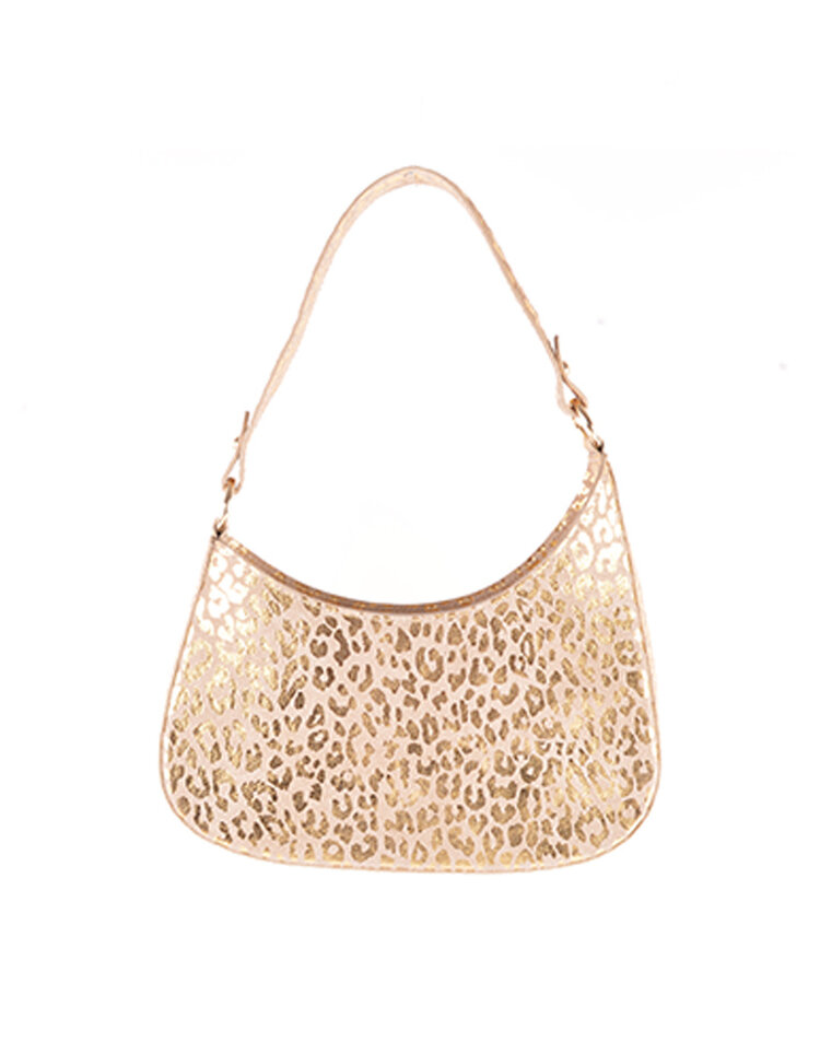 Giuliano Leather  Nubuk-Schultertasche Leopard | 552321