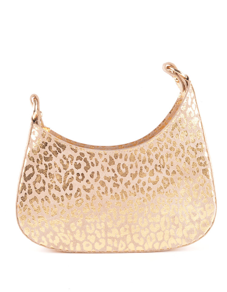 Giuliano Leather  Nubuk-Schultertasche Leopard | 552321