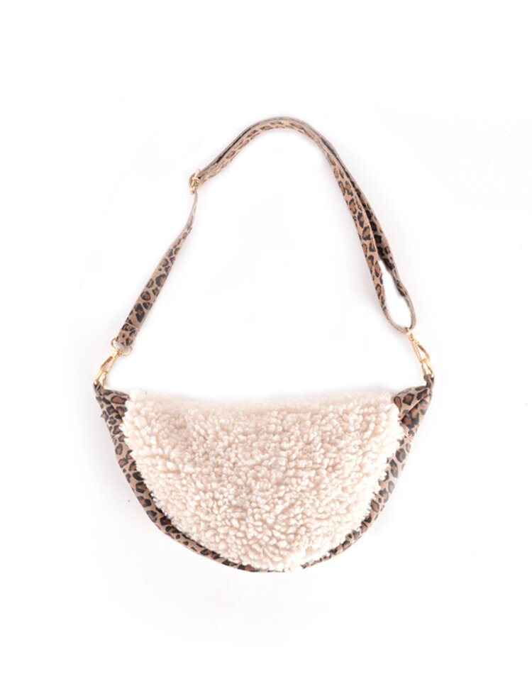 Giuliano Leather  Wildleder-Gürteltasche Leopard | Teddy | 552326