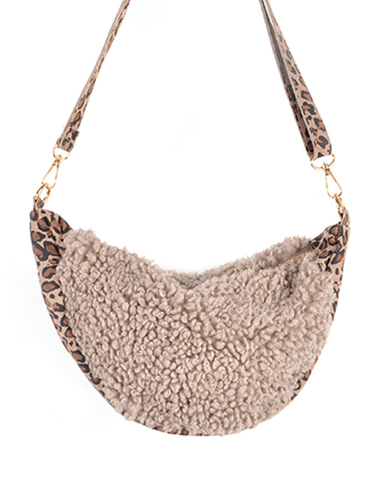 Giuliano Leather  Wildleder-Gürteltasche Leopard | Teddy | 552326