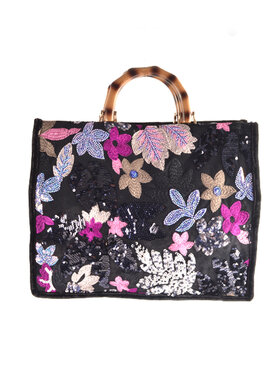 Artificial Leather sequin handbag | 80138