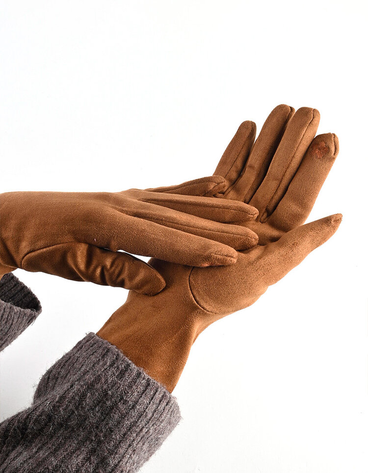 Giuliano Wildlederimitat-Handschuhe | 120