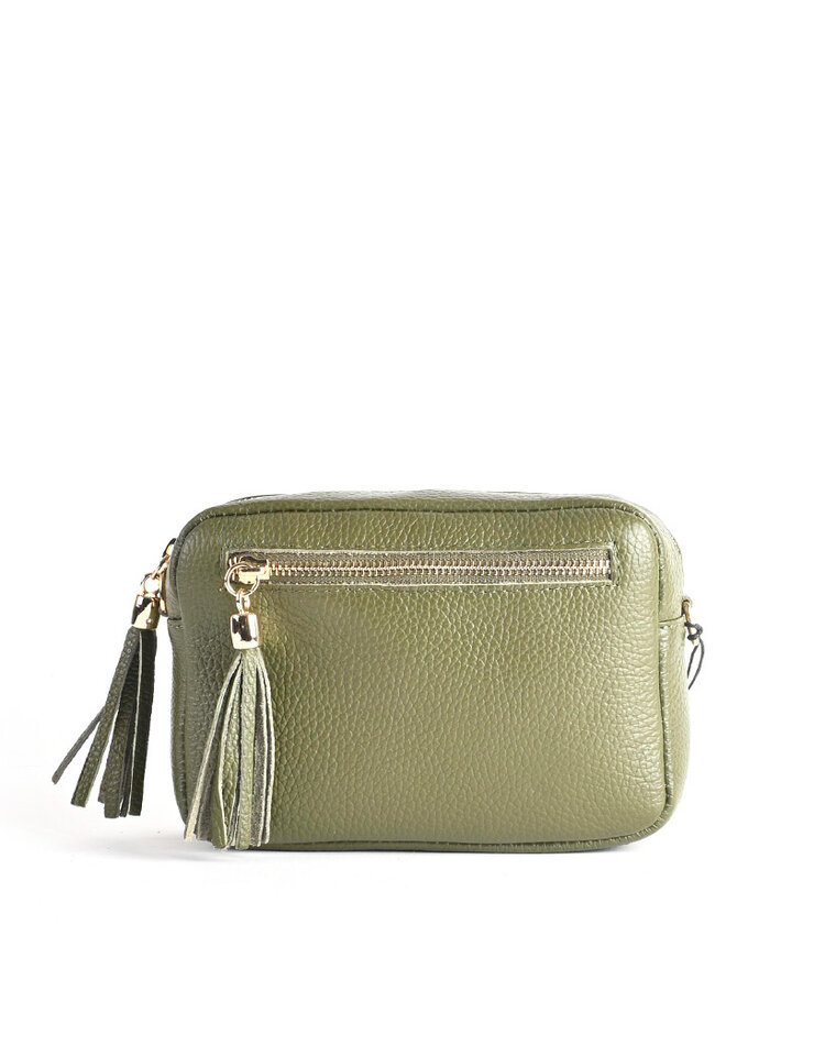 Lederen schoudertas | 900128