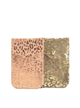 Giuliano Leather  Kleine Nubuk-Schultertasche | Handytasche | Leopard | 552328