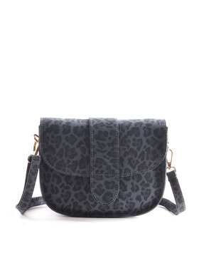Nubuk-Schultertasche | Leopard | 552968