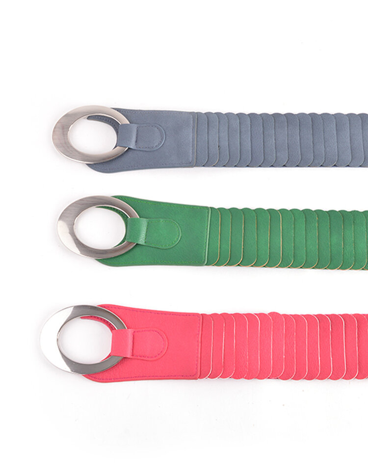 Giuliano Artificial Leather Belt - Buckle