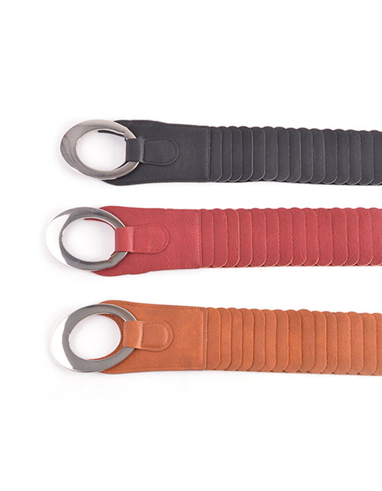 Giuliano Artificial Leather Belt - Buckle