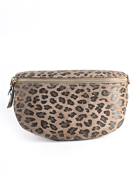 Giuliano Leather  Nubuk-Gürteltasche | Leopard | 552931